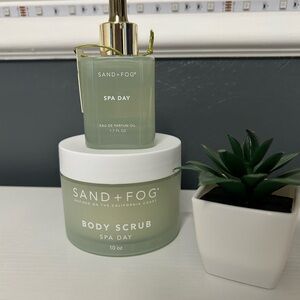 Spa Day Body Scrub and Perfume Oil Set - sand and fog